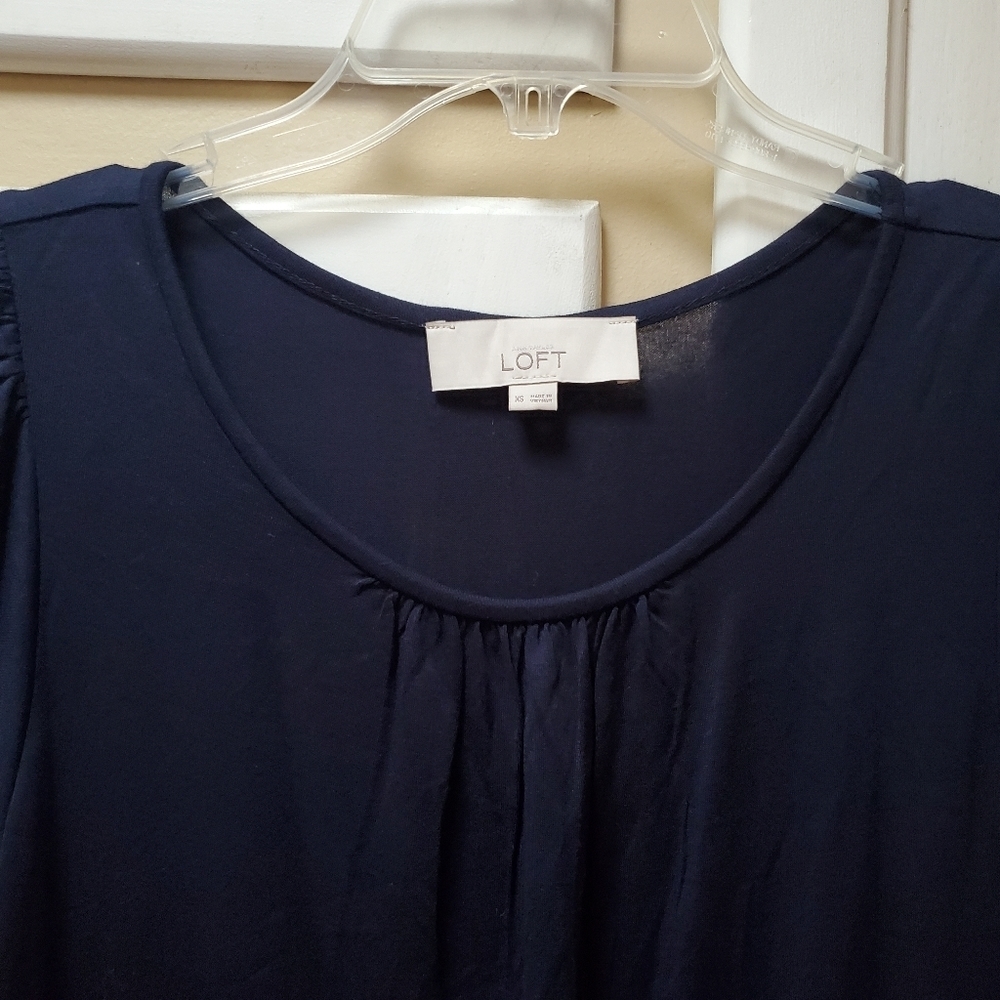 LOFT Women's Sleeveless Ruffle Accent Tank Top - Picture 3 of 8